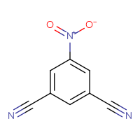 Chemical structure of 5-nitrobenzene-1,3-dicarbonitrile - CSSB00000029852