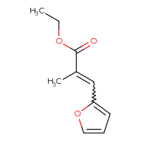 Chemical structure of ethyl 3-(furan-2-yl)-2-methylprop-2-enoate - CSSB00011997384