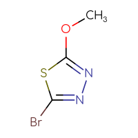 Chemical structure of 2-bromo-5-methoxy-1,3,4-thiadiazole - CSSB00000702210