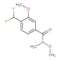 Chemical structure of 4-(difluoromethyl)-N,3-dimethoxy-N-methylbenzamide - CSSB06854288581