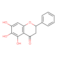 Chemical structure of 5,6,7-trihydroxy-2-phenyl-3,4-dihydro-2H-1-benzopyran-4-one - CSSB06645086584