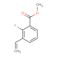 Chemical structure of methyl 3-ethenyl-2-fluorobenzoate - CSSB02888428419