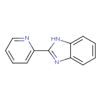 Chemical structure of 2-(pyridin-2-yl)-1H-1,3-benzodiazole - CSSB00000175105