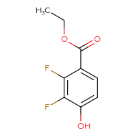 Chemical structure of ethyl 2,3-difluoro-4-hydroxybenzoate - CSSB00010233341