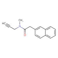 Chemical structure of N-methyl-2-(naphthalen-2-yl)-N-(prop-2-yn-1-yl)acetamide - CSSB00008661728