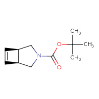 Chemical structure of tert-butyl (1R,5S)-3-azabicyclo[3.2.0]hept-6-ene-3-carboxylate - CSSB06816367631