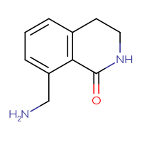 Chemical structure of 8-(aminomethyl)-1,2,3,4-tetrahydroisoquinolin-1-one - CSSB03551922831