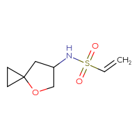 Chemical structure of N-{4-oxaspiro[2.4]heptan-6-yl}ethene-1-sulfonamide - CSMB06380117096