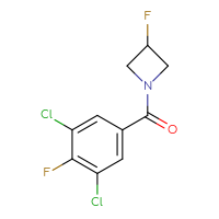 Chemical structure of 1-(3,5-dichloro-4-fluorobenzoyl)-3-fluoroazetidine - CSSB01049611635