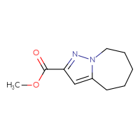 Chemical structure of methyl 4H,5H,6H,7H,8H-pyrazolo[1,5-a]azepine-2-carboxylate - CSSB00037064547