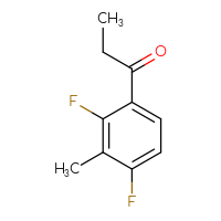 Chemical structure of 1-(2,4-difluoro-3-methylphenyl)propan-1-one - CSSB02495751361