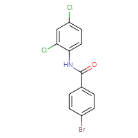 Chemical structure of 4-bromo-N-(2,4-dichlorophenyl)benzamide - CSSB00000580849