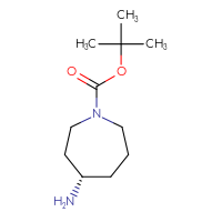 Chemical structure of tert-butyl (4S)-4-aminoazepane-1-carboxylate - CSSB00010223097