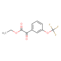 Chemical structure of ethyl 2-oxo-2-[3-(trifluoromethoxy)phenyl]acetate - CSSB00035573700