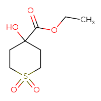 Chemical structure of ethyl 4-hydroxy-1,1-dioxo-1λ⁶-thiane-4-carboxylate - CSSB00011626159