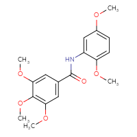 Chemical structure of N-(2,5-dimethoxyphenyl)-3,4,5-trimethoxybenzamide - CSSB00046165306