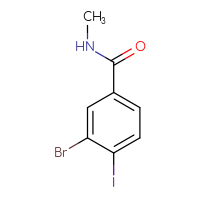 Chemical structure of 3-bromo-4-iodo-N-methylbenzamide - CSSB00016170440