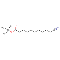 Chemical structure of tert-butyl 10-cyanodecanoate - CSSB21224761704