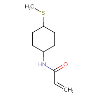 Chemical structure of N-[4-(methylsulfanyl)cyclohexyl]prop-2-enamide - CSSB00014414086