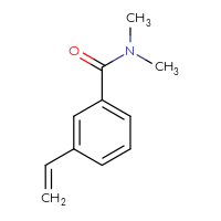 Chemical structure of 3-ethenyl-N,N-dimethylbenzamide - CSSB02277008244