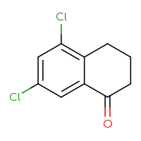 Chemical structure of 5,7-dichloro-1,2,3,4-tetrahydronaphthalen-1-one - CSSB00011742517