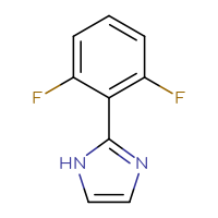 Chemical structure of 2-(2,6-difluorophenyl)-1H-imidazole - CSSB00000089372