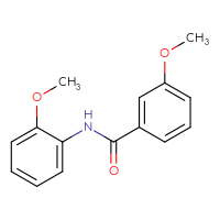 Chemical structure of 3-methoxy-N-(2-methoxyphenyl)benzamide - CSSB00026300919