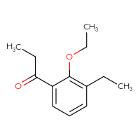 Chemical structure of 1-(2-ethoxy-3-ethylphenyl)propan-1-one - CSSB00045887969