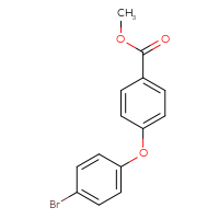 Chemical structure of methyl 4-(4-bromophenoxy)benzoate - CSSB00020636146