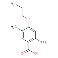 Chemical structure of 2,5-dimethyl-4-propoxybenzoic acid - CSSB00030098638
