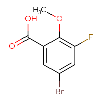 Chemical structure of 5-bromo-3-fluoro-2-methoxybenzoic acid - CSSB00011071608
