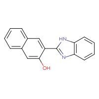 Chemical structure of 3-(1H-1,3-benzodiazol-2-yl)naphthalen-2-ol - CSSB06586762530