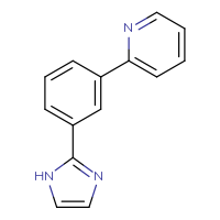 Chemical structure of 2-[3-(1H-imidazol-2-yl)phenyl]pyridine - CSSB01995113946