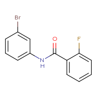 Chemical structure of N-(3-bromophenyl)-2-fluorobenzamide - CSSB00000249707