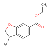 Chemical structure of ethyl 3-methyl-2,3-dihydro-1-benzofuran-6-carboxylate - CSSB00045005855