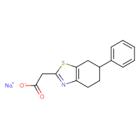 Chemical structure of sodium 2-(6-phenyl-4,5,6,7-tetrahydro-1,3-benzothiazol-2-yl)acetate - CSSB00000686797