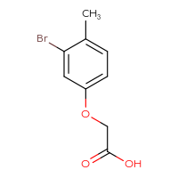 Chemical structure of 2-(3-bromo-4-methylphenoxy)acetic acid - CSSB00010885904