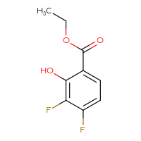Chemical structure of ethyl 3,4-difluoro-2-hydroxybenzoate - CSSB00010233343