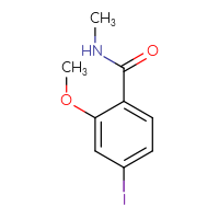 Chemical structure of 4-iodo-2-methoxy-N-methylbenzamide - CSSB00010290308