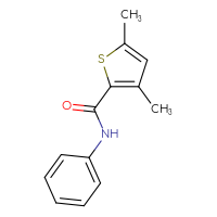 Chemical structure of 3,5-dimethyl-N-phenylthiophene-2-carboxamide - CSSB00010777231