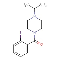Chemical structure of 1-(2-iodobenzoyl)-4-(propan-2-yl)piperazine - CSSB00000659160