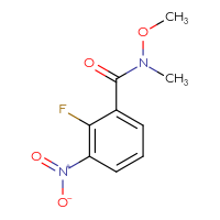Chemical structure of 2-fluoro-N-methoxy-N-methyl-3-nitrobenzamide - CSSB00007370886