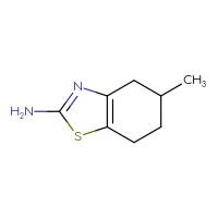 Chemical structure of 5-methyl-4,5,6,7-tetrahydro-1,3-benzothiazol-2-amine - CSSB00009959300