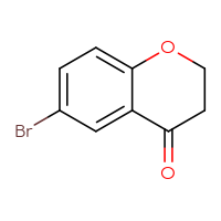 Chemical structure of 6-bromo-3,4-dihydro-2H-1-benzopyran-4-one - CSSB00000243215