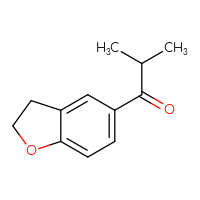 Chemical structure of 1-(2,3-dihydro-1-benzofuran-5-yl)-2-methylpropan-1-one - CSSB00000748333