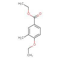 Chemical structure of ethyl 4-ethoxy-3-methylbenzoate - CSSB00041645363