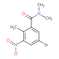 Chemical structure of 5-bromo-N,N,2-trimethyl-3-nitrobenzamide - CSSB00021268593