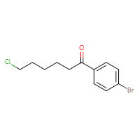 Chemical structure of 1-(4-bromophenyl)-6-chlorohexan-1-one - CSSB00009997395