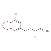 Chemical structure of N-[(7-bromo-2,3-dihydro-1-benzofuran-5-yl)methyl]prop-2-enamide - CSSB14939427020