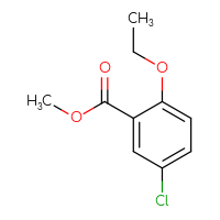 Chemical structure of methyl 5-chloro-2-ethoxybenzoate - CSSB00011840378